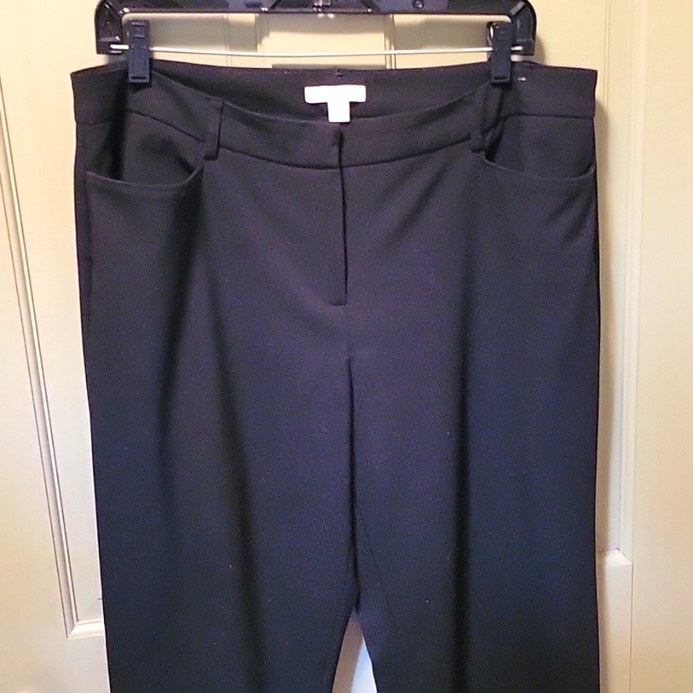 NY&CO  BLACK EUC  WIDE LEG PANTS SIZE 12 TALL